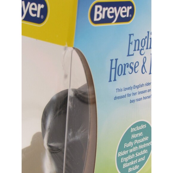 Breyer Classics Collection #61114 English Horse and Rider Blonde Girl Brown Pony - Picture 11 of 16
